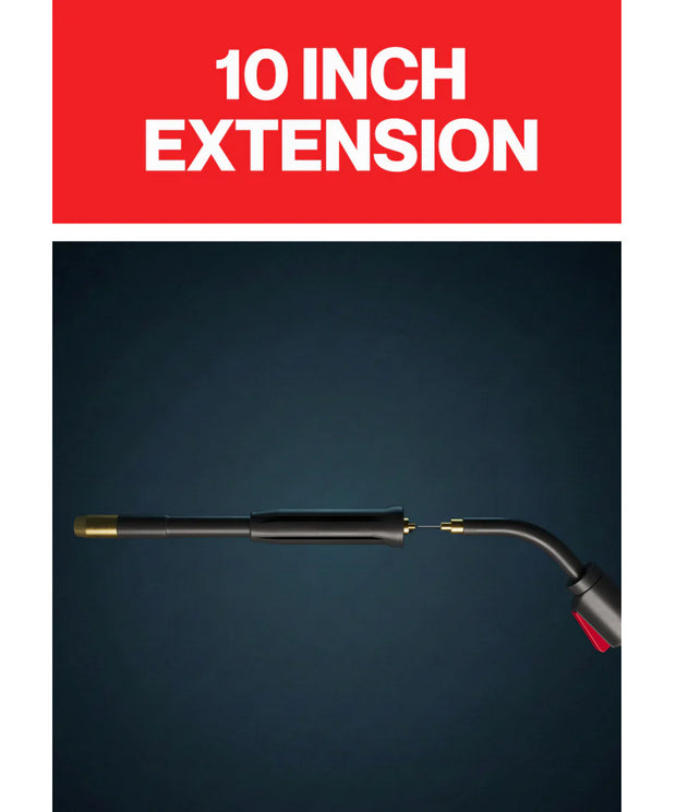ROBTOOLS 10 inch welding torch extension used to access obstructed engine areas while keeping hands away from heat
